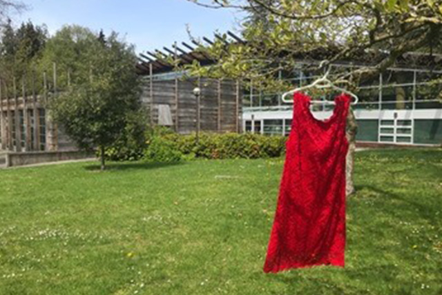 Red Dress display at Longhouse