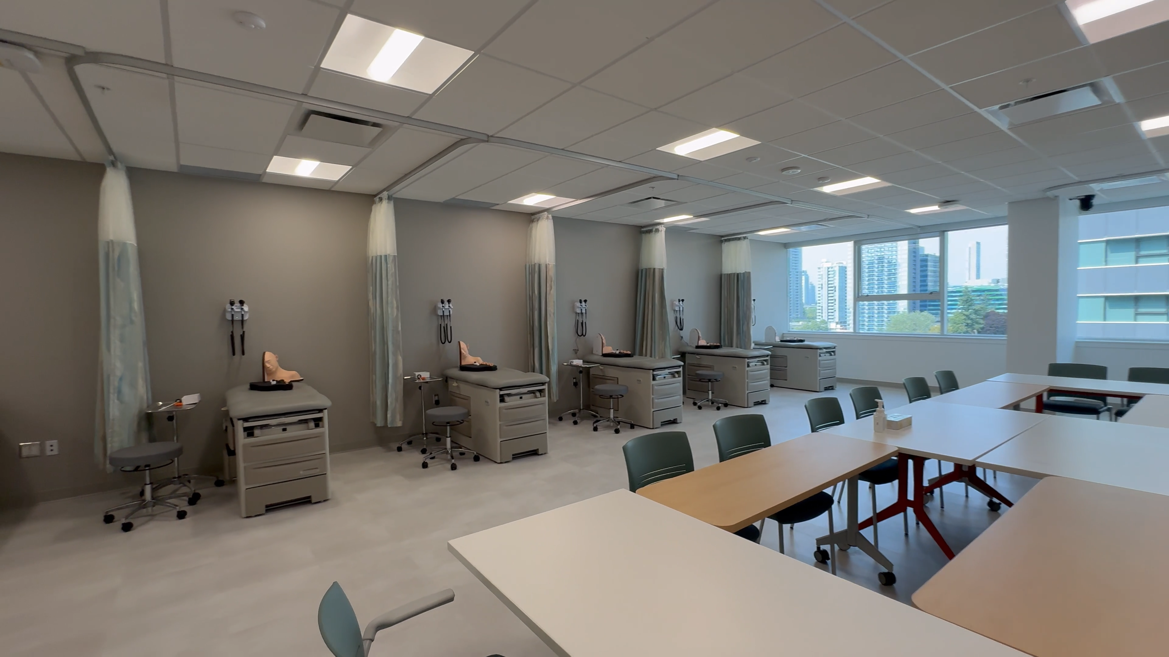 The skills lab at the new Nurse Practitioner program training facility in Surrey.