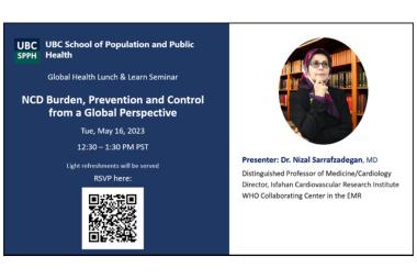 Banner for SPPH Lunch and Learn