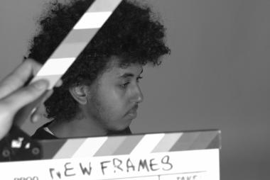 Young Man with film clapper