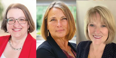 Headshots of Elizabeth Saewyc, Colleen Varcoe, Fairleth McCuaig